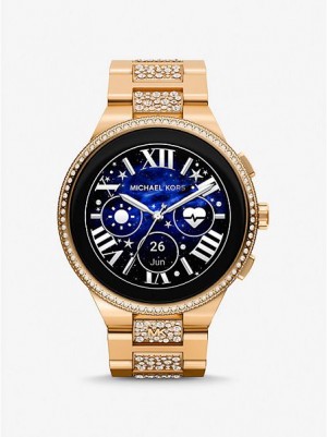 Montre Michael Kors Gen 6 Camille Pave Smart Homme Doré | 043571-DOY