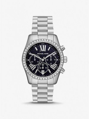 Montre Michael Kors Lexington Pave Femme Argent | 730156-BCZ