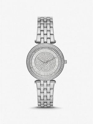 Montre Michael Kors Mini Darci Pave Femme Argent | 149703-UPN