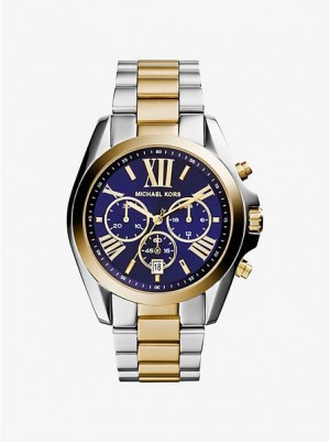 Montre Michael Kors Oversized Bradshaw Femme Argent Doré | 705346-SWG