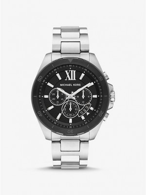 Montre Michael Kors Oversized Brecken Homme Argent | 783960-YBU