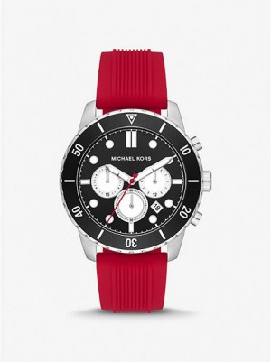 Montre Michael Kors Oversized Cunningham And Silicone Homme Argent | 403618-VUA