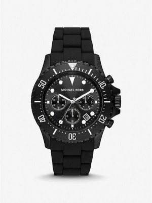 Montre Michael Kors Oversized Everest And Silicone Homme Noir | 879650-LYS