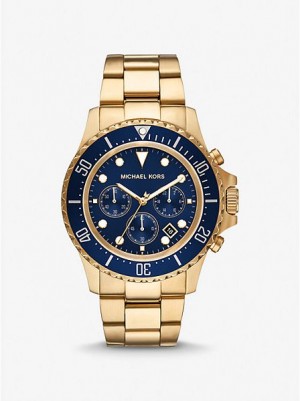 Montre Michael Kors Oversized Everest Homme Doré | 825016-RET