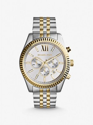 Montre Michael Kors Oversized Lexington Homme Argent Doré | 518792-DHV