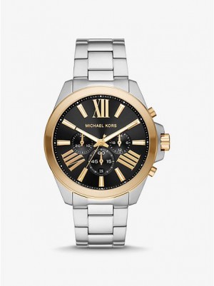 Montre Michael Kors Oversized Wren Homme Argent Doré | 701863-XUM