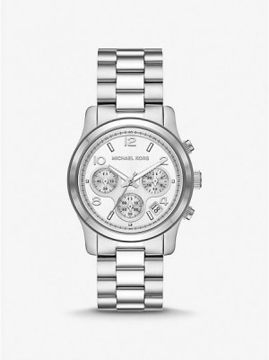 Montre Michael Kors Runway Femme Argent | 326049-ZLN