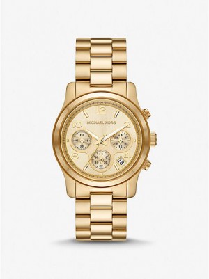 Montre Michael Kors Runway Femme Doré | 920435-REJ