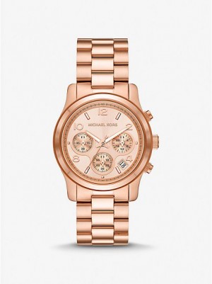 Montre Michael Kors Runway Femme Rose Doré | 906213-EKG