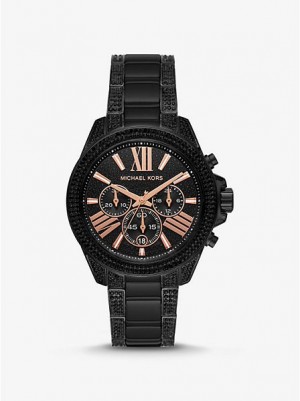 Montre Michael Kors Wren Pave Femme Noir | 579483-LPF