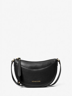 Sacs Crossbody Michael Kors Dover Small Cuir Femme Noir | 562139-ZFG