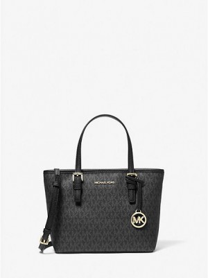 Sacs Fourre Tout Michael Kors Jet Set Travel Extra-small Logo Femme Noir | 473682-KTU