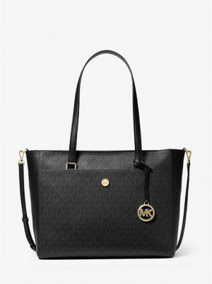 Sacs Fourre Tout Michael Kors Maisie Large Logo 3-in-1 Femme Noir | 208546-RGL