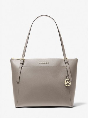 Sacs Fourre Tout Michael Kors Voyager Large Saffiano Cuir Femme Grise | 823674-NZF