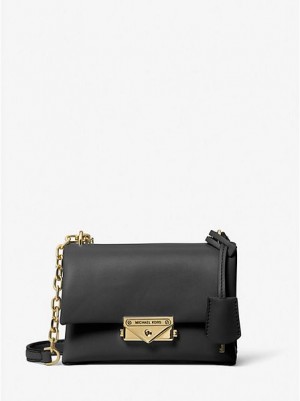 Sacs À Bandoulière Michael Kors Cece Small Faux Cuir Femme Noir | 148930-TPM