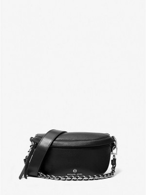 Sacs À Bandoulière Michael Kors Slater Extra-small Pebbled Cuir Femme Noir | 354762-RBE