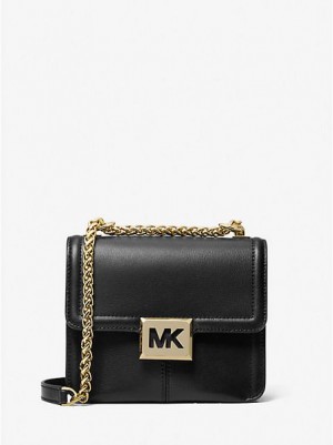 Sacs À Bandoulière Michael Kors Sonia Small Cuir Femme Noir | 065817-FUP