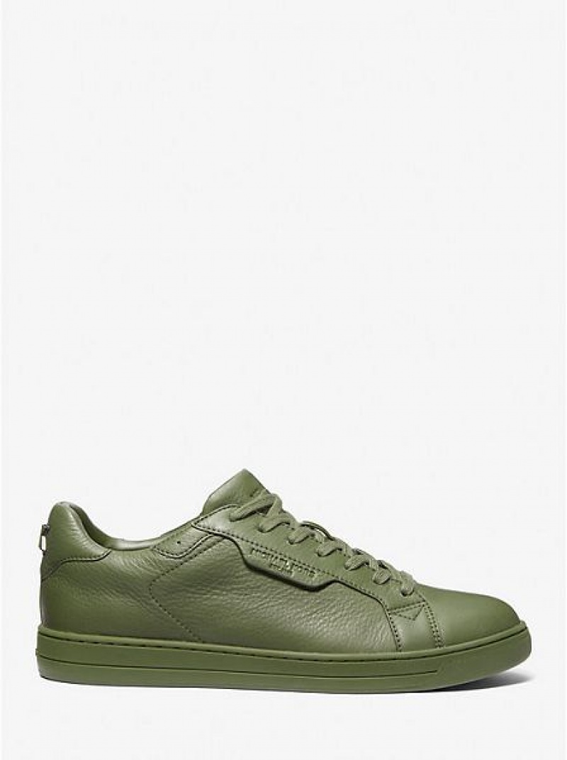 Basket Michael Kors Keating Cuir Homme Vert | 231796-GAP