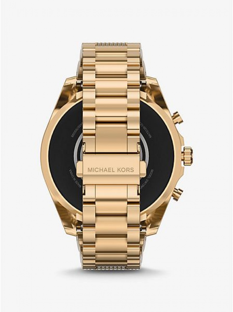 Montre Michael Kors Gen 6 Bradshaw Pave Smart Femme Doré | 964581-XNZ