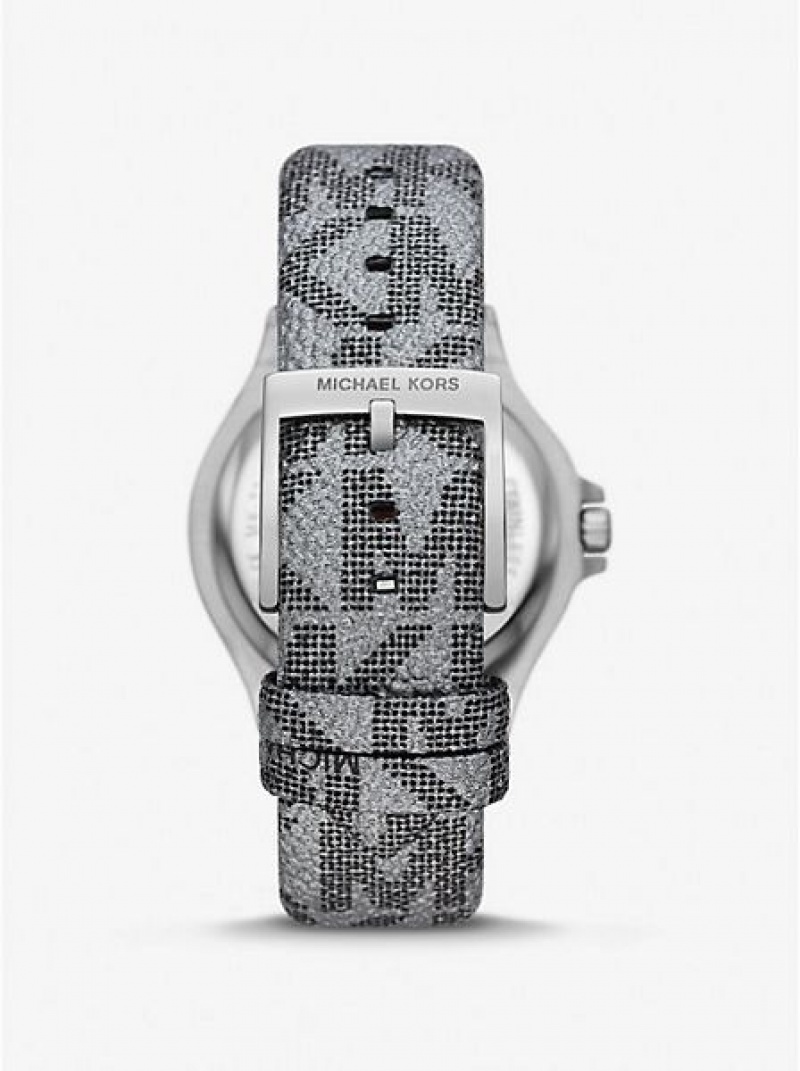 Montre Michael Kors Lennox Pave Femme Argent | 270641-TRD