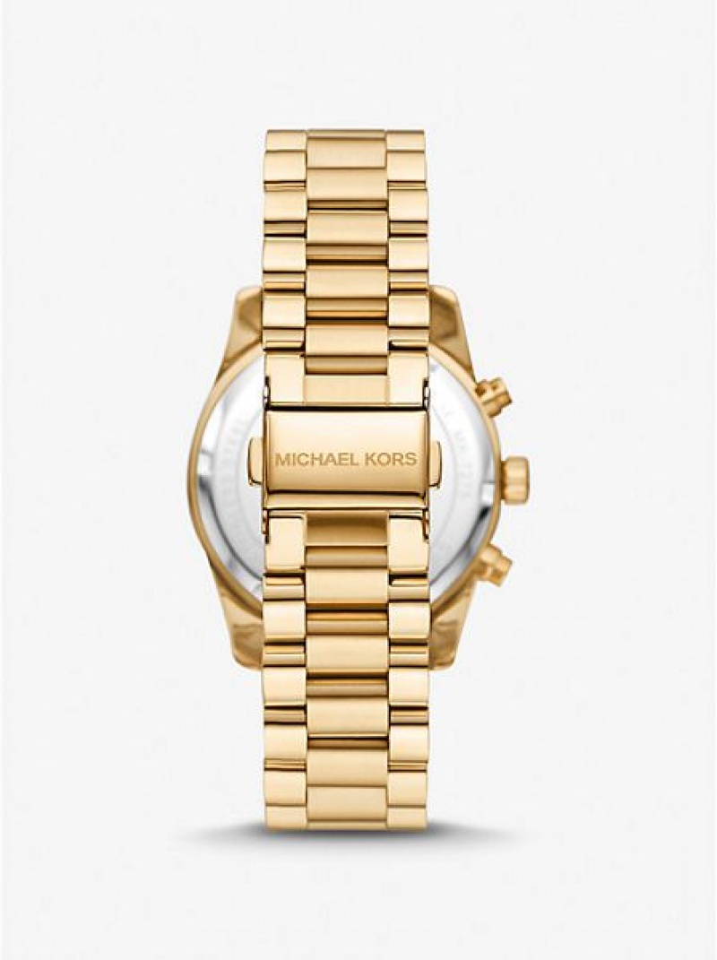 Montre Michael Kors Lexington Pave Femme Doré | 370691-HSJ