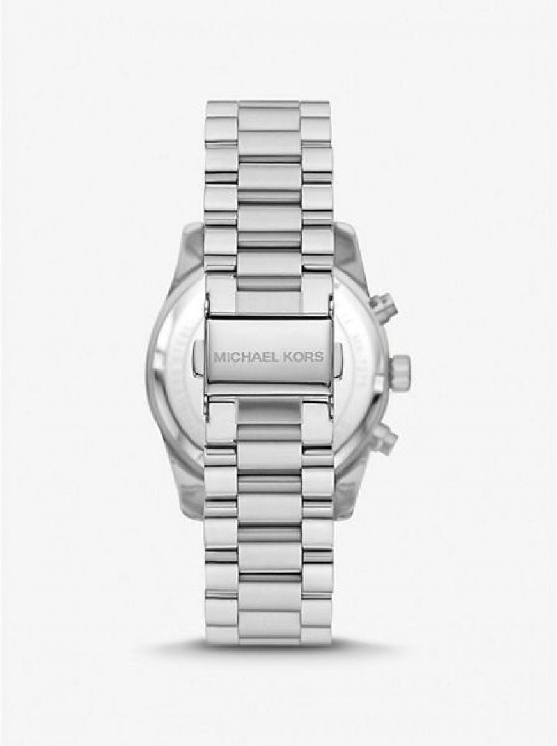 Montre Michael Kors Lexington Pave Femme Argent | 730156-BCZ