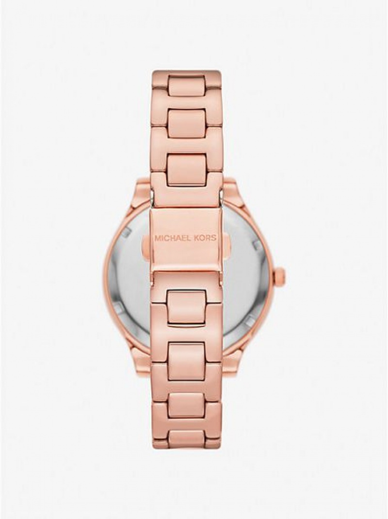 Montre Michael Kors Liliane Pave Femme Rose Doré | 835071-QVO