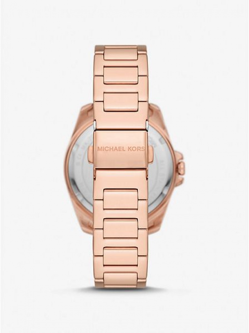 Montre Michael Kors Mini Alek Pave Femme Rose Doré | 938716-EFA