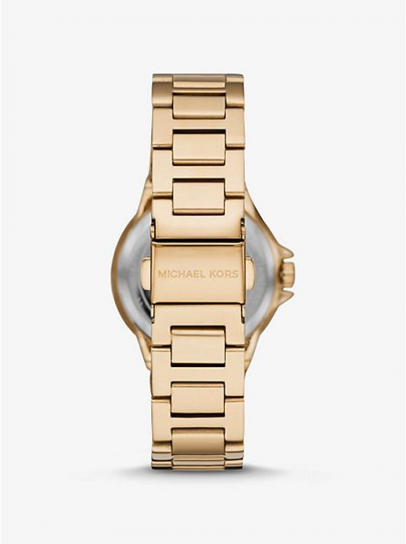 Montre Michael Kors Mini Camille Pave Femme Doré | 089367-IXF