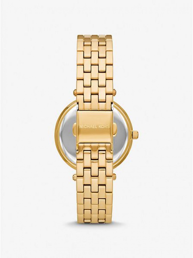 Montre Michael Kors Mini Darci Pave Femme Doré | 893471-XLI