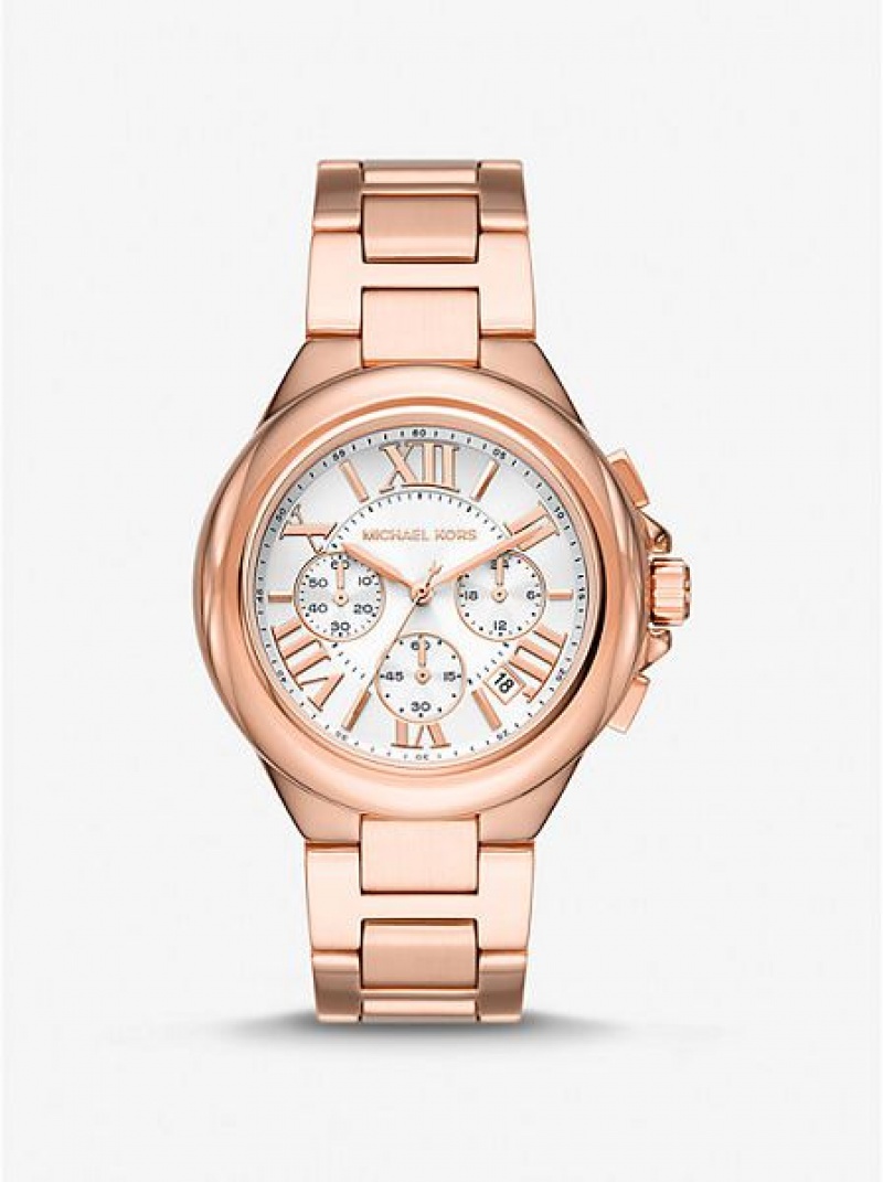 Montre Michael Kors Oversized Camille Femme Rose Doré | 834260-FQC