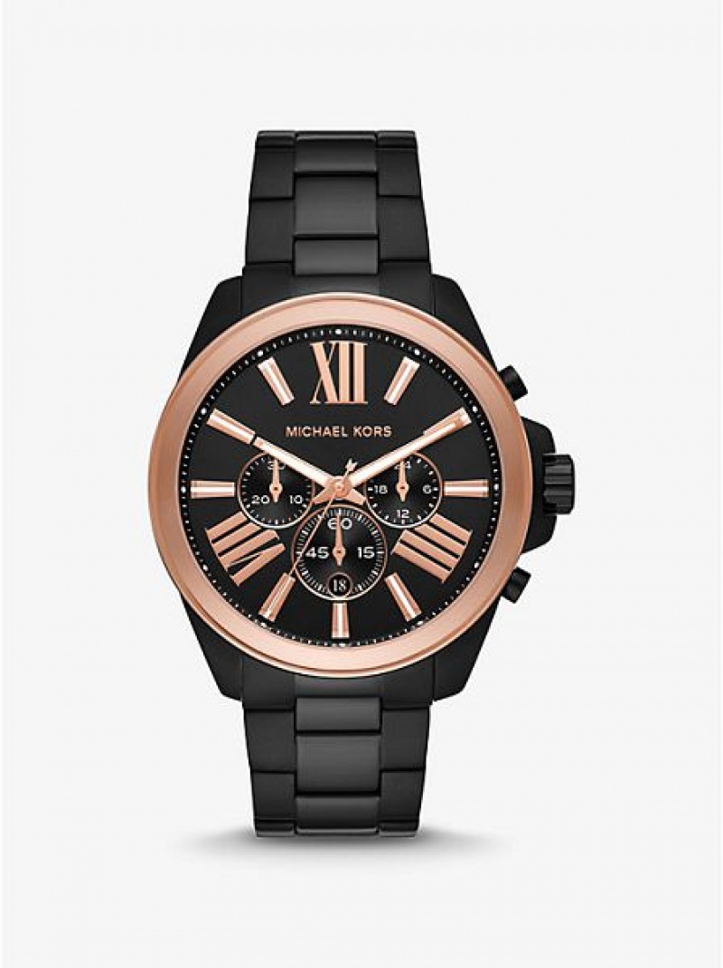 Montre Michael Kors Oversized Wren Homme Noir Rose | 158924-XPA