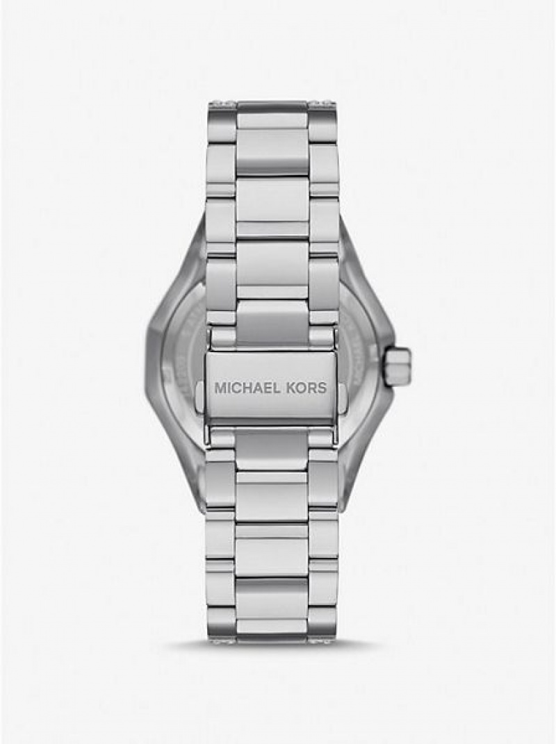 Montre Michael Kors Pride Limited-edition Oversized Raquel Rainbow Pave Femme Argent | 983241-IXO