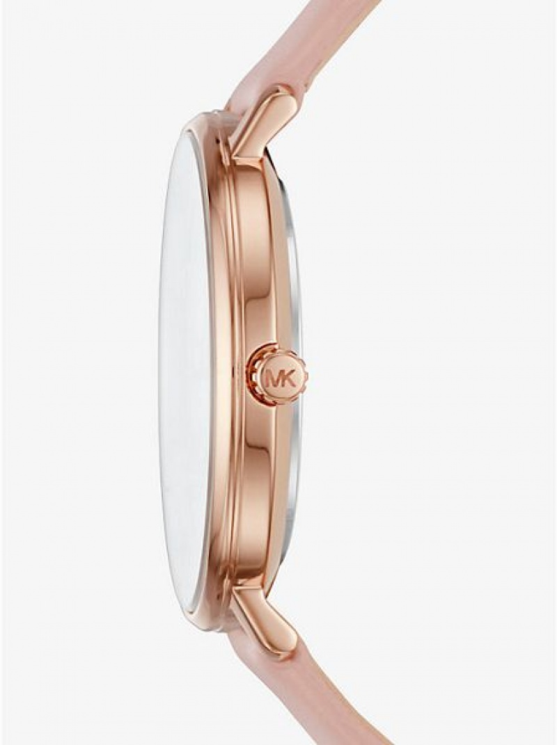 Montre Michael Kors Pyper Cuir Femme Rose Doré | 807493-ITN