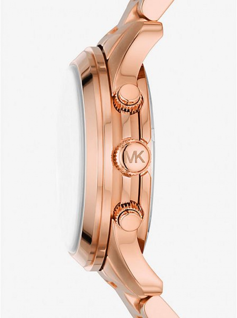 Montre Michael Kors Runway Femme Rose Doré | 723089-FCO