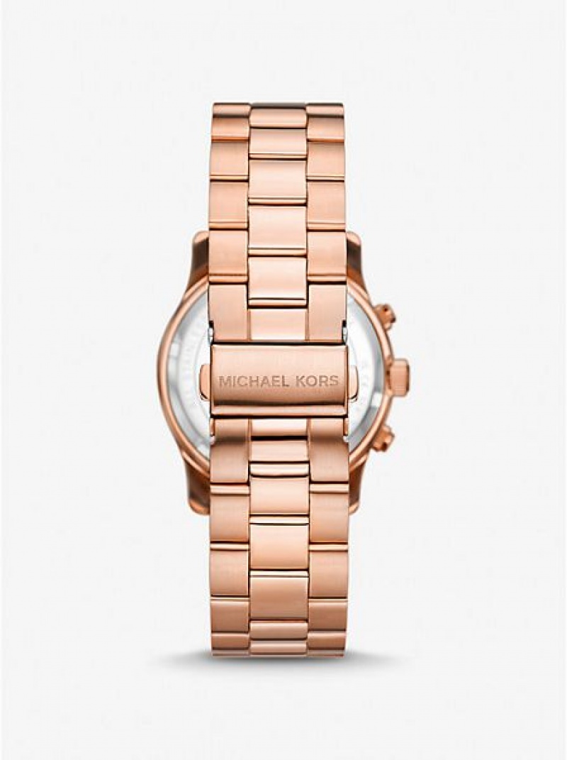 Montre Michael Kors Runway Femme Rose Doré | 723089-FCO