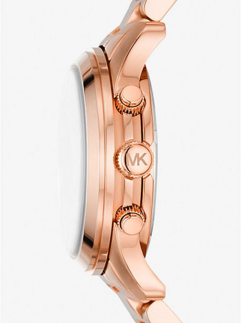 Montre Michael Kors Runway Femme Rose Doré | 906213-EKG