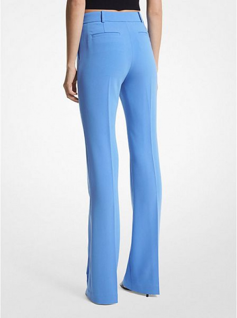 Pantalon Michael Kors Crepe Bootcut Femme Bleu | 273946-BAO