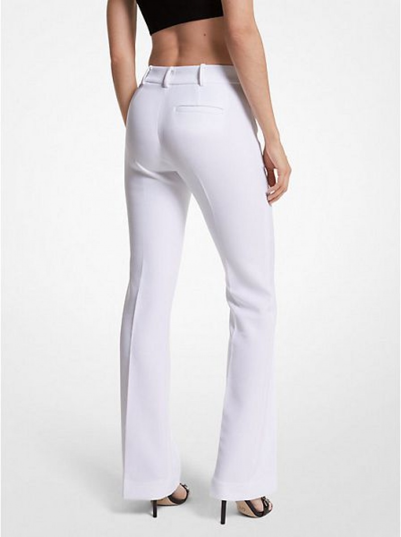 Pantalon Michael Kors Woven Bootcut Femme Blanche | 249356-NTK