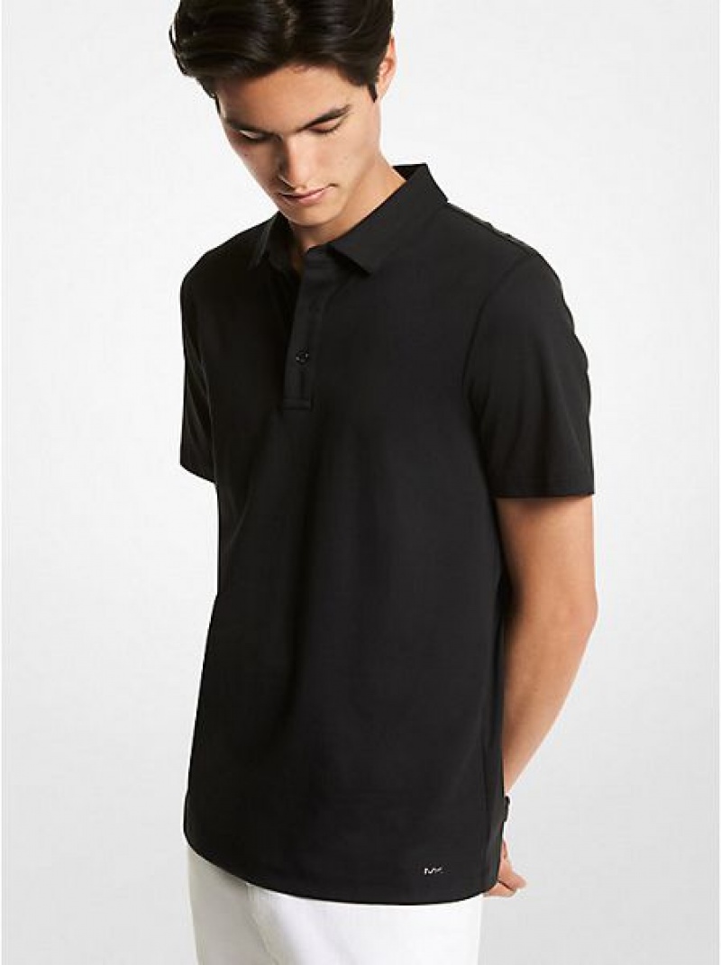 Polos Michael Kors Coton Homme Noir | 061984-PUZ