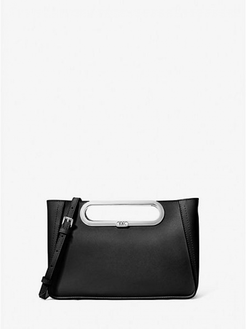 Sacs Crossbody Michael Kors Chelsea Large Saffiano Cuir Convertible Femme Noir | 583720-HKZ