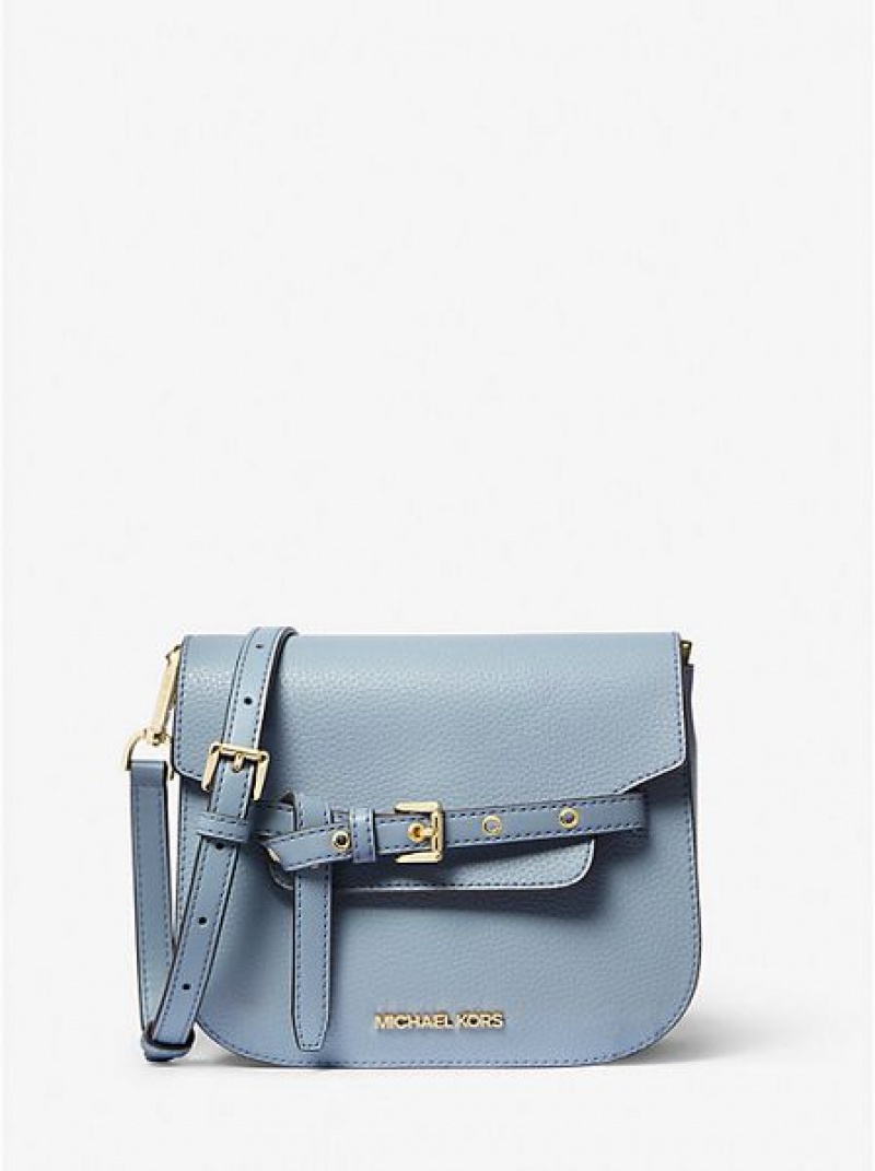 Sacs Crossbody Michael Kors Emilia Small Cuir Femme Bleu | 467581-FTX