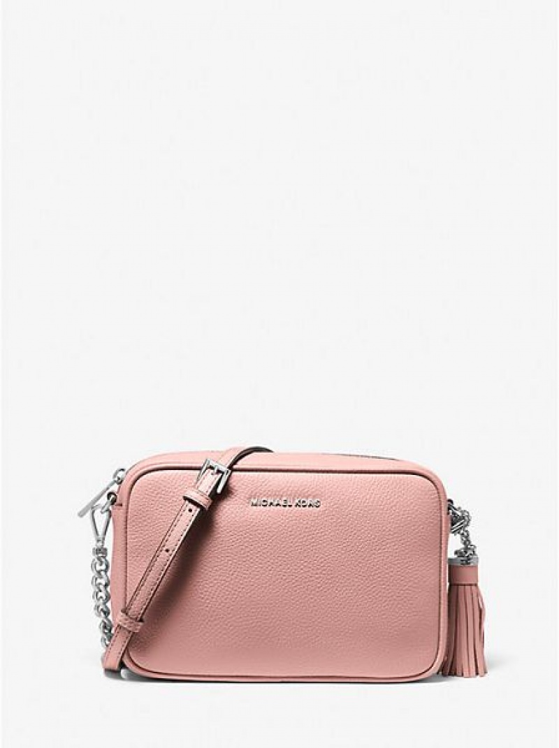 Sacs Crossbody Michael Kors Ginny Cuir Femme Rose | 379450-QUM