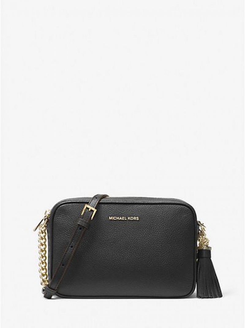 Sacs Crossbody Michael Kors Ginny Cuir Femme Noir | 768152-XQL