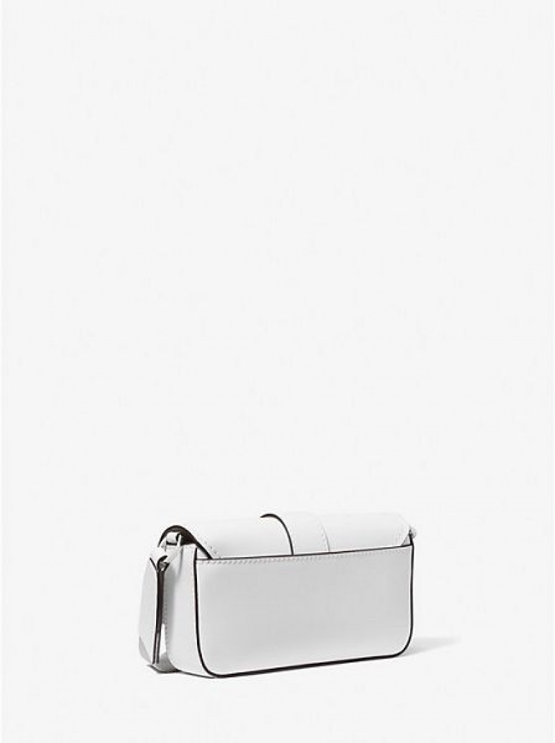 Sacs Crossbody Michael Kors Greenwich Extra-small Saffiano Cuir Brides Femme Blanche | 204578-HVK