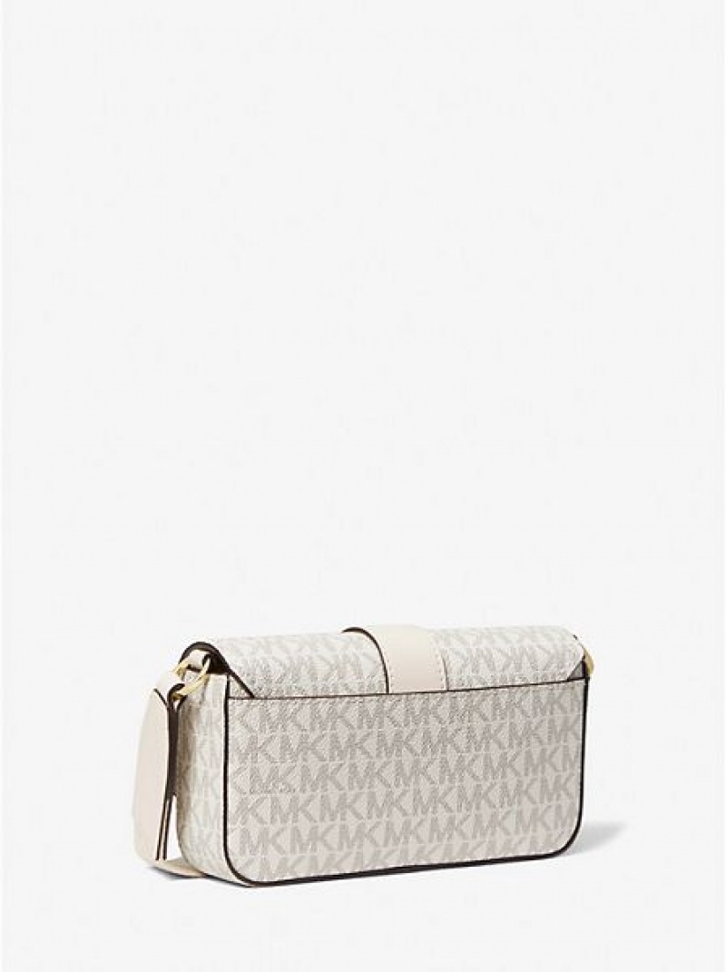 Sacs Crossbody Michael Kors Greenwich Extra-small Logo Brides Femme Blanche | 540623-RGU