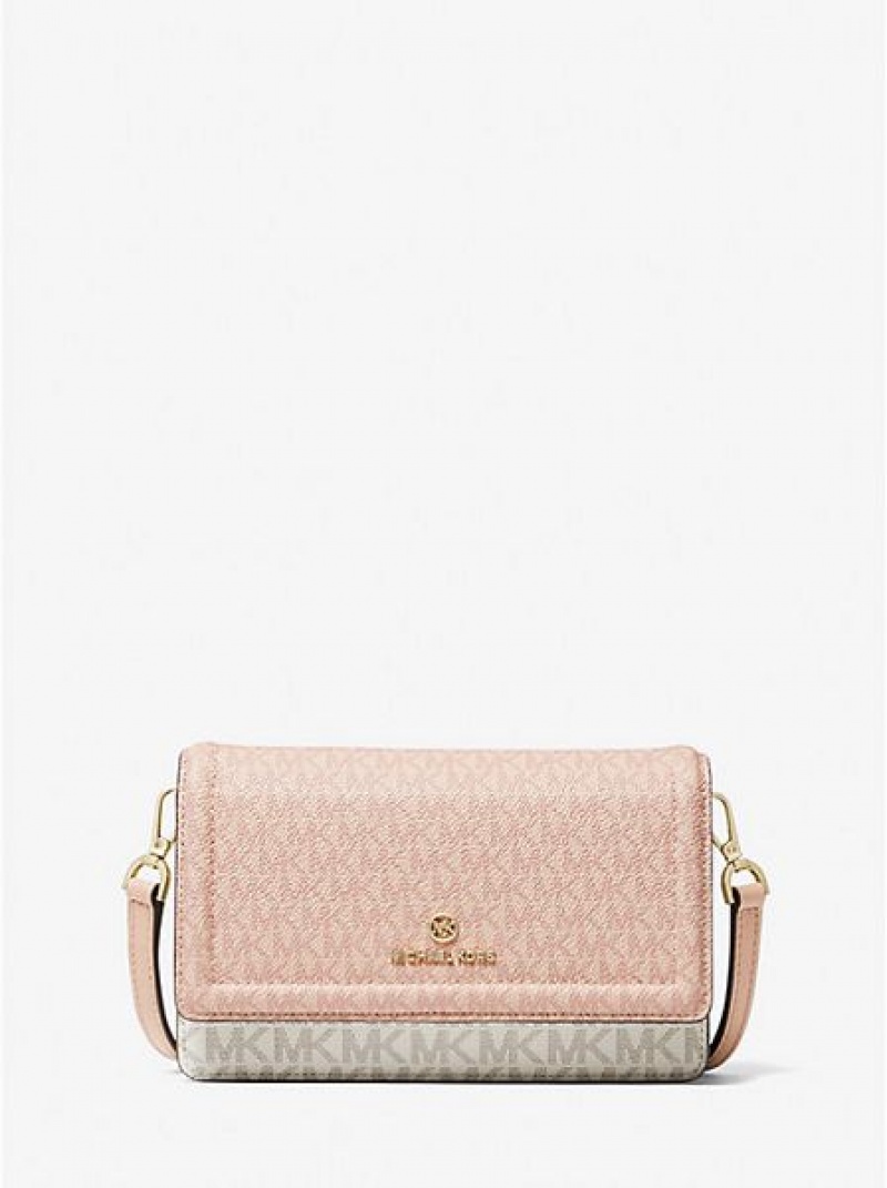 Sacs Crossbody Michael Kors Jet Set Small Two-tone Logo Smartphone Femme Multicolore | 329475-OKP