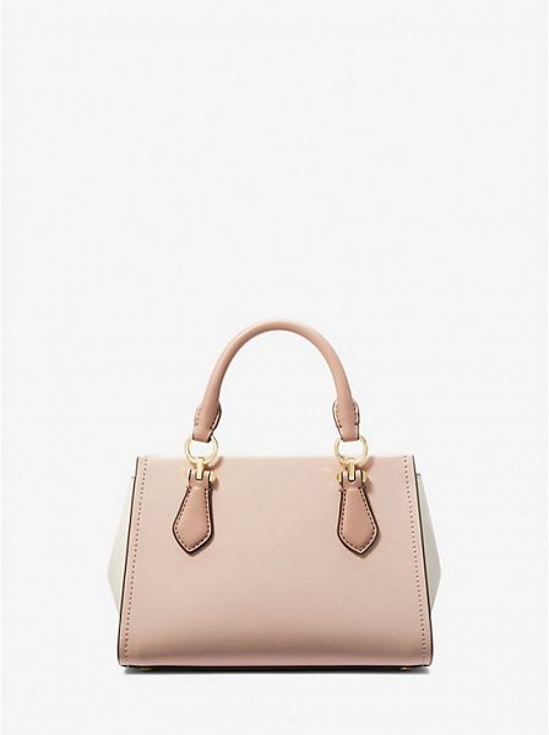 Sacs Crossbody Michael Kors Marilyn Small Color-block Saffiano Cuir Femme Rose | 249587-XMG