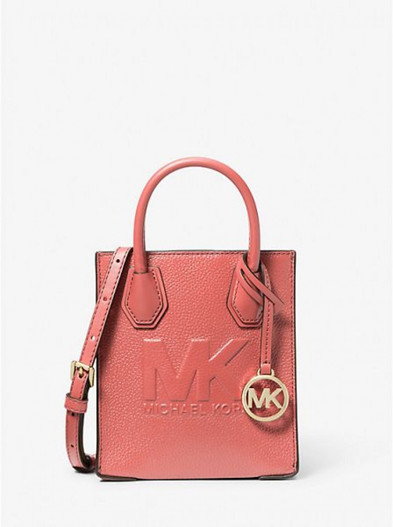 Sacs Crossbody Michael Kors Mercer Extra-small Pebbled Cuir Femme Rose | 286370-JZS