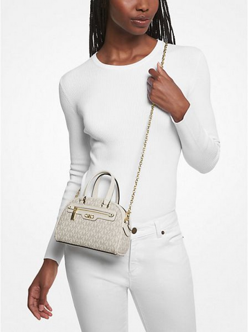 Sacs Crossbody Michael Kors Williamsburg Extra-small Logo Femme Blanche | 584109-ANS